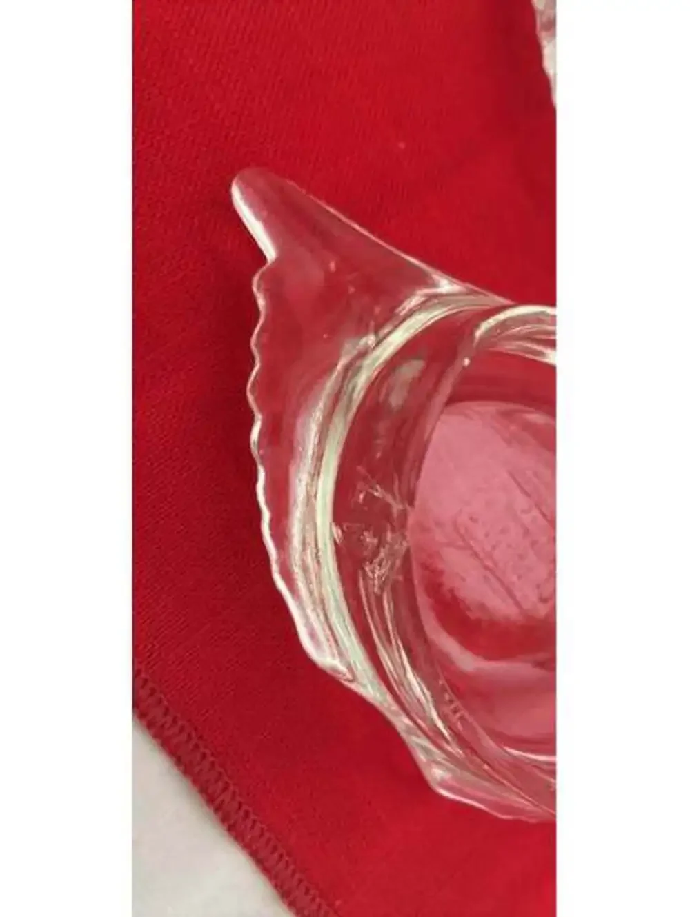Vintage glass bake imperial deviled crab glass dishes